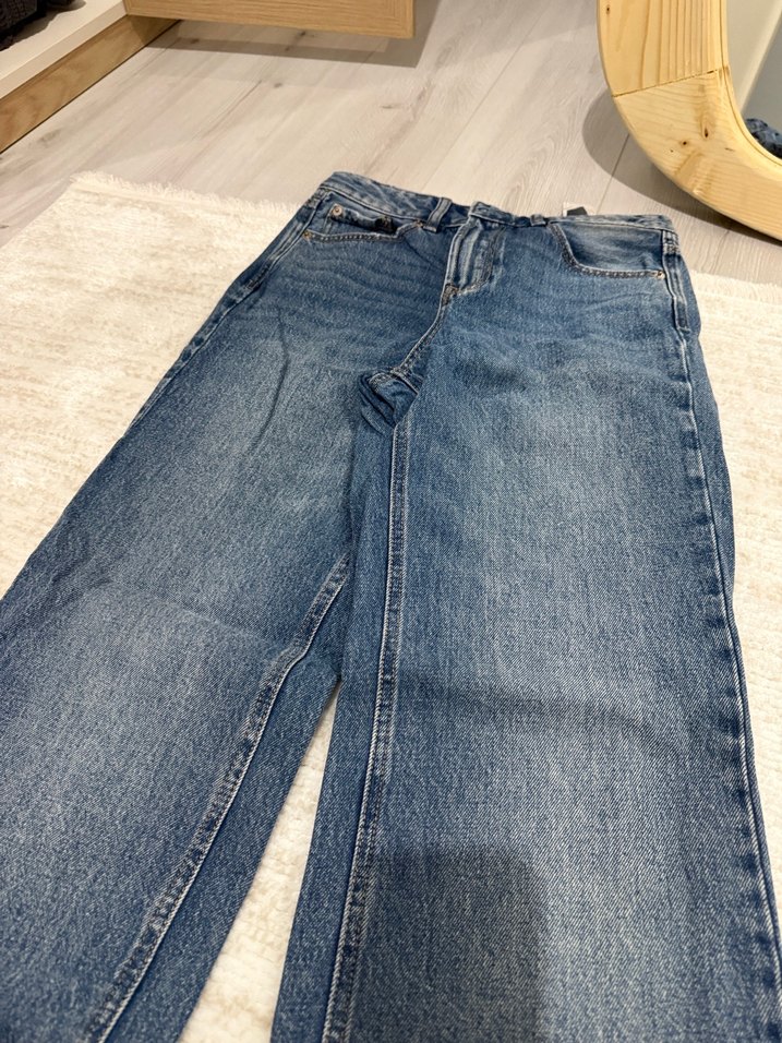 Kadın Mavi Mini Kot Pantolon - Görsel 3