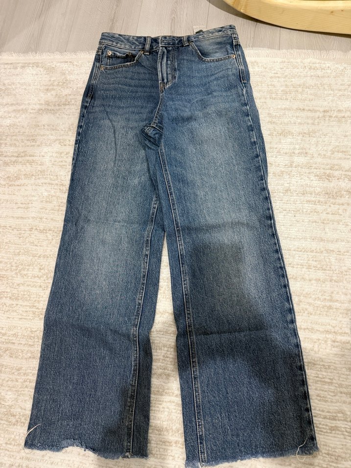 Kadın Mavi Mini Kot Pantolon - Görsel 2