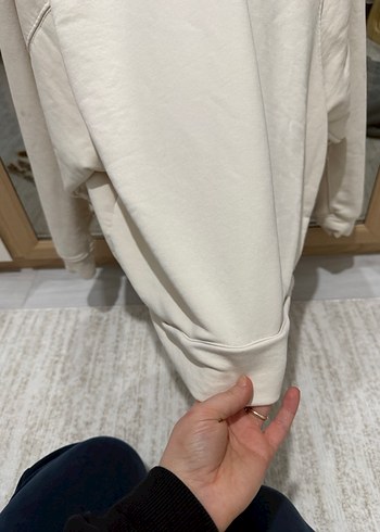 Beyaz Kadın Baskılı Sweatshirt be blue - Görsel 6