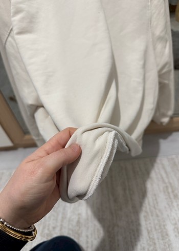 Beyaz Kadın Baskılı Sweatshirt be blue - Görsel 5