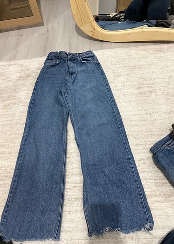 Gri Tonlarında Midi Boy Kadın Kot Pantolon - Görsel 5