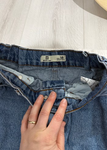 Gri Tonlarında Midi Boy Kadın Kot Pantolon - Görsel 2