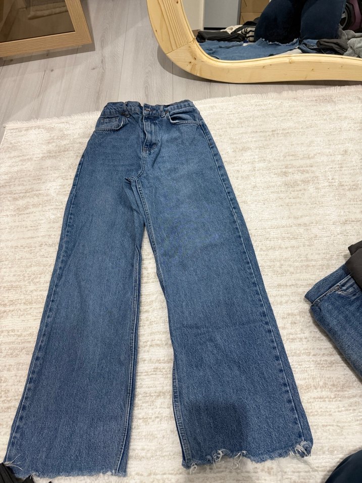 Gri Tonlarında Midi Boy Kadın Kot Pantolon - Görsel 5