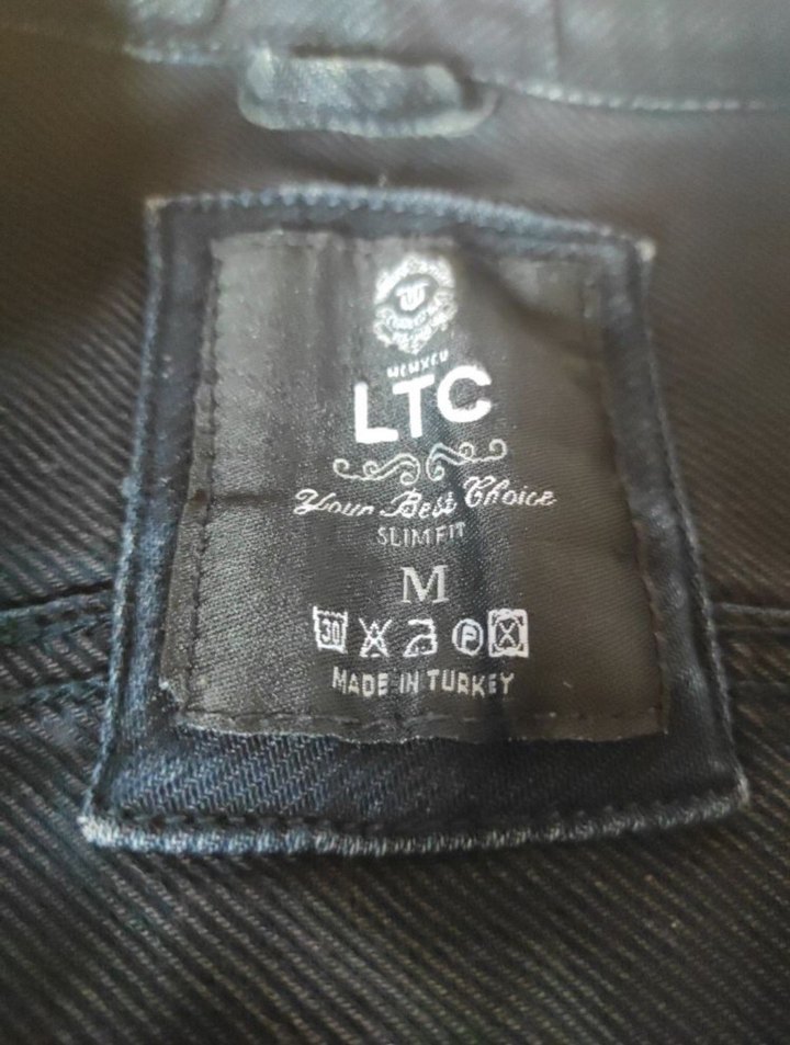 Gri Denim Fermuarlı Erkek Ceket - Görsel 3