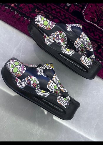 Renkli Gotik Platform Terlik ortopediktir - Görsel 2