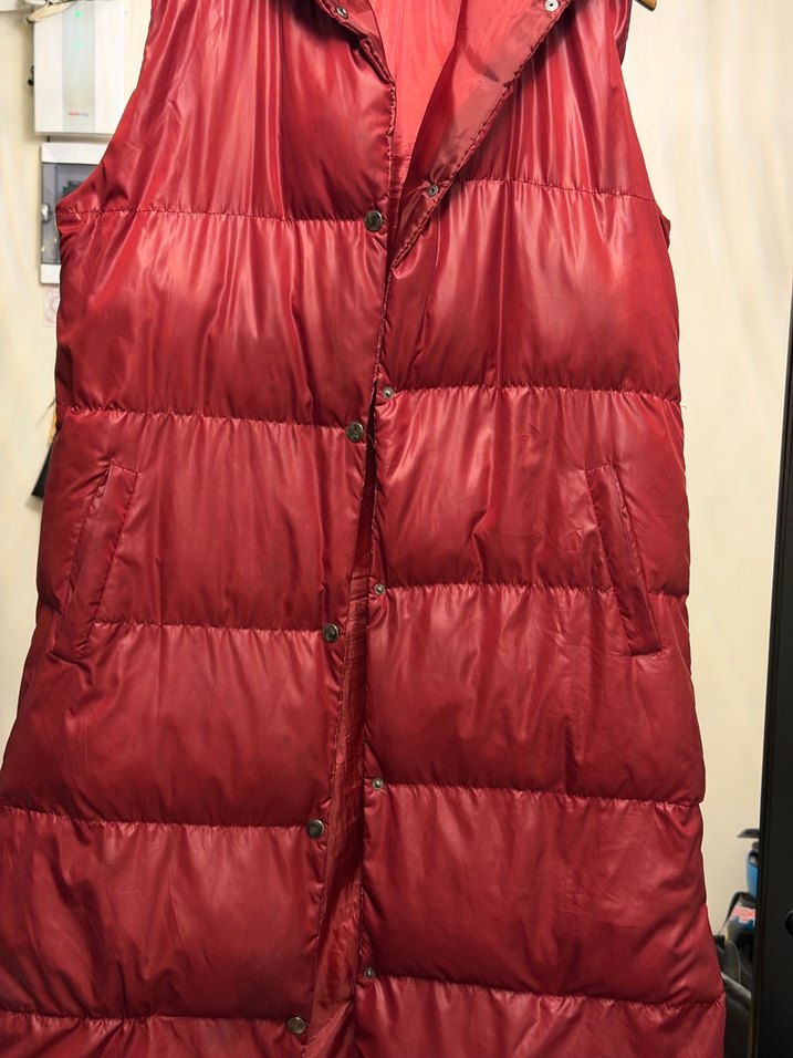 Kırmızı Uzun  Kadın Yelek - Görsel 2