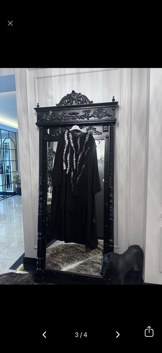 Siyah şifon abiye - Görsel 2