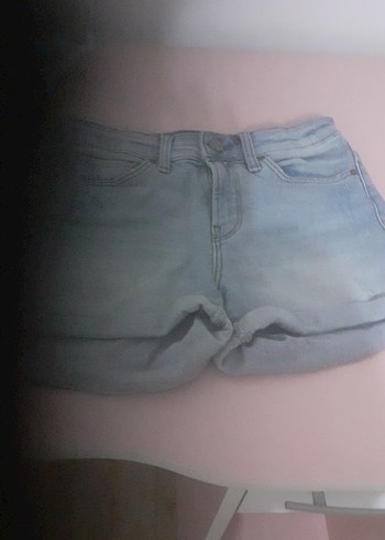 Mavi Mini Denim Şort