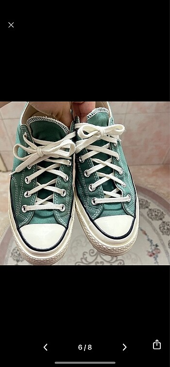 40 Beden yeşil Renk Converse