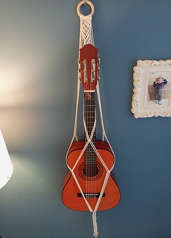 Makrome gitar askısı 