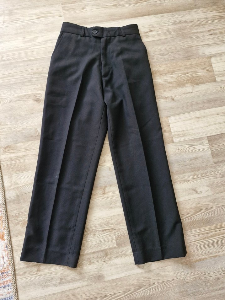 Gri Desenli Çocuk Yeleği ve pantolonu - Görsel 5