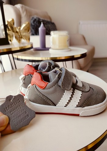 Hakiki Deri Erkek Bebek İlk Adım Ayakkabısı Velcro Ortopedik - Görsel 5