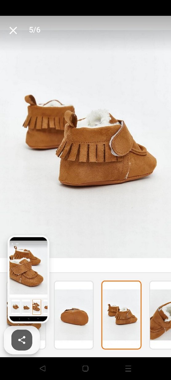 Kahverengi Kürklü Erkek Bebek İlk Adım Ayakkabısı - Görsel 3