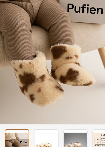 Kahverengi Desenli Sıcak Ev botu - Görsel 2