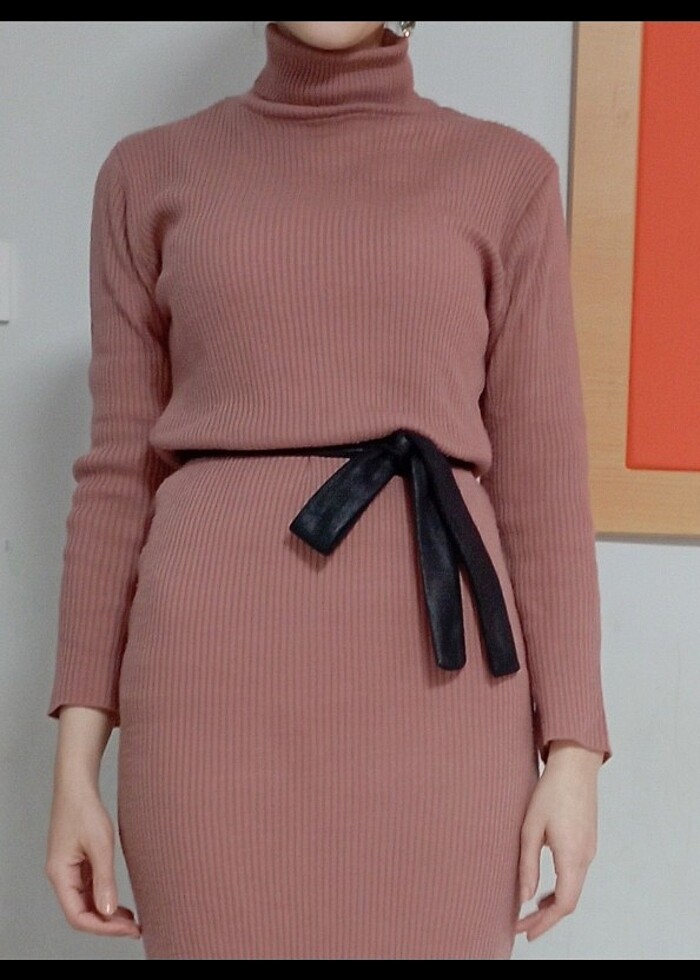 Fitili Triko Elbise - Görsel 2