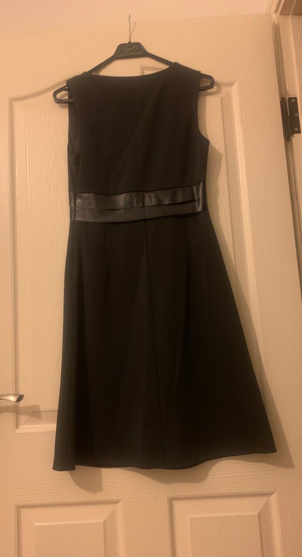 Kemer Detaylı Füme Gri Midi Elbise - Görsel 3