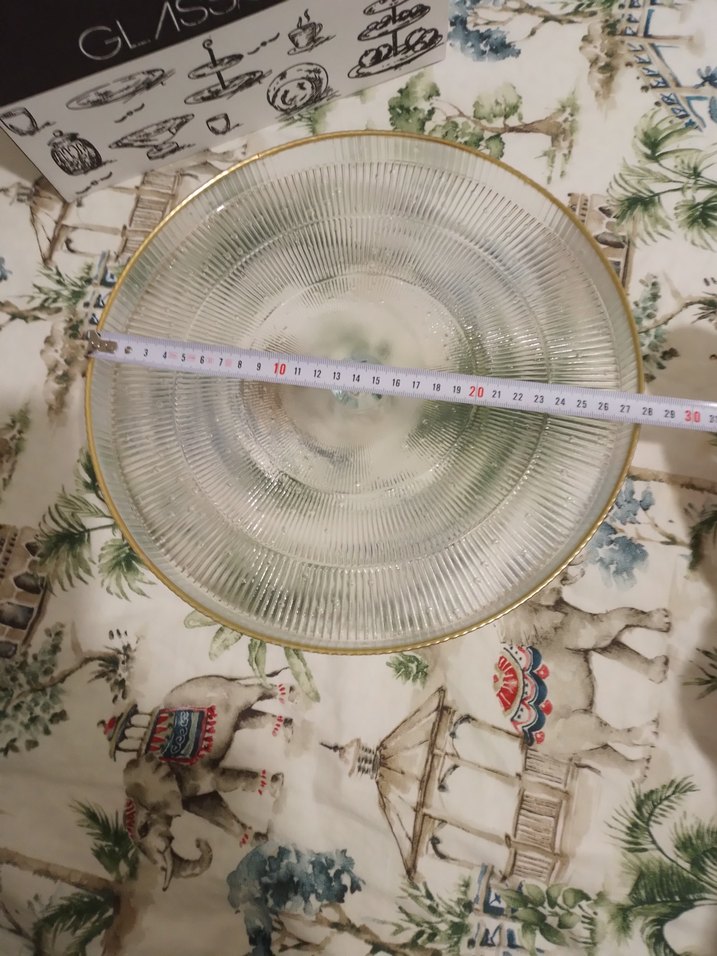 Altın Kenarlı Modern Tarzda Ayaklı Cam Pasta Sunum Servis Standı - Görsel 5