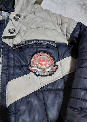 Erkek Çocuk Gri Kapüşonlu Fermuarlı Mont - Görsel 9