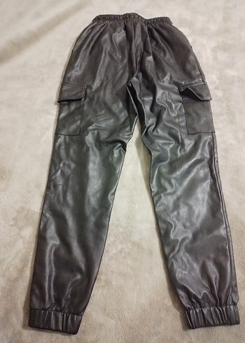 Kadın Siyah Deri Pantolon - Görsel 4