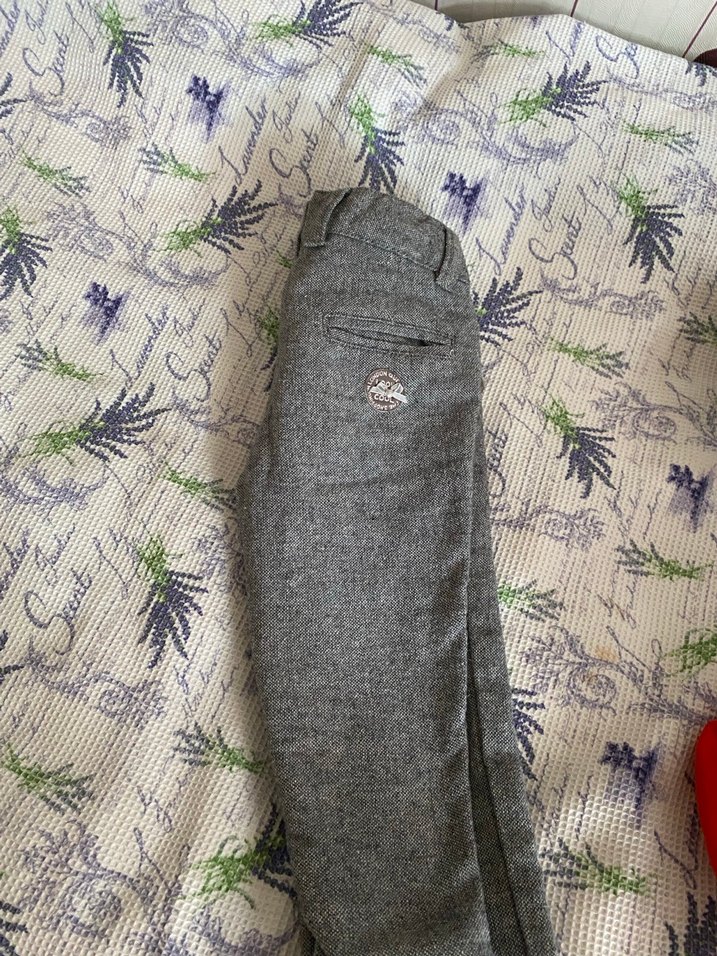 Düğmeli Gri çocuk - Görsel 3