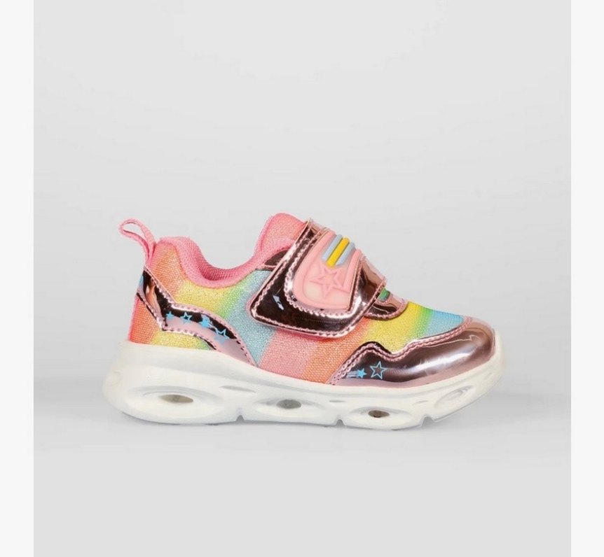 Kız Çocuk Çok Renkli Bağcıksız Spor Ayakkabı - Görsel 2