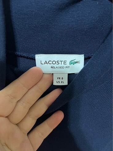 xl Beden lacivert Renk LACOSTE erkek boğazlı üst