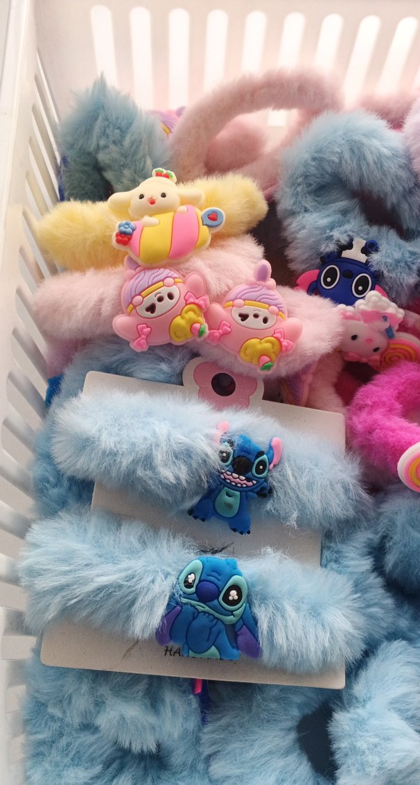 Renkli Bağlamalı Lastikli Çocuk Saç Tokaları(adet 20 tl) - Görsel 5