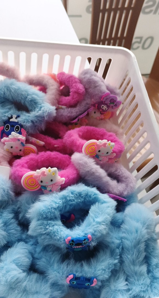 Renkli Bağlamalı Lastikli Çocuk Saç Tokaları(adet 20 tl) - Görsel 3