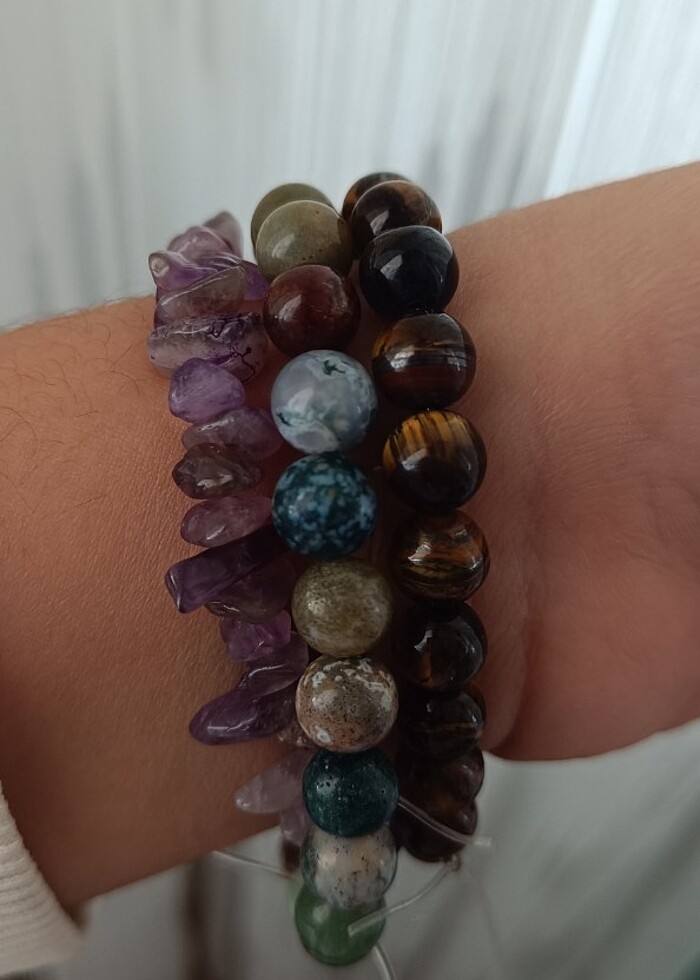 İstek üzerine bileklik ve kolye yapılır - Görsel 3