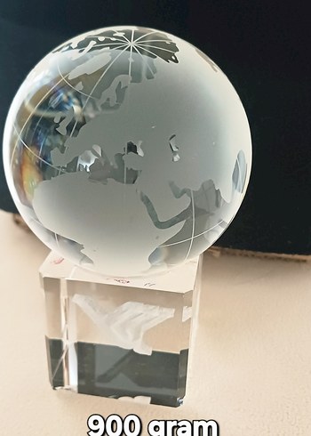 cam küre Dünya Figürin - Görsel 3