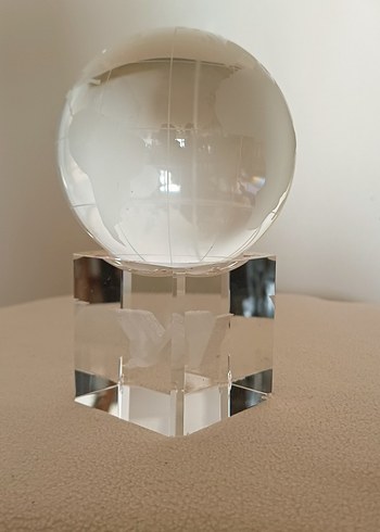 cam küre Dünya Figürin - Görsel 6