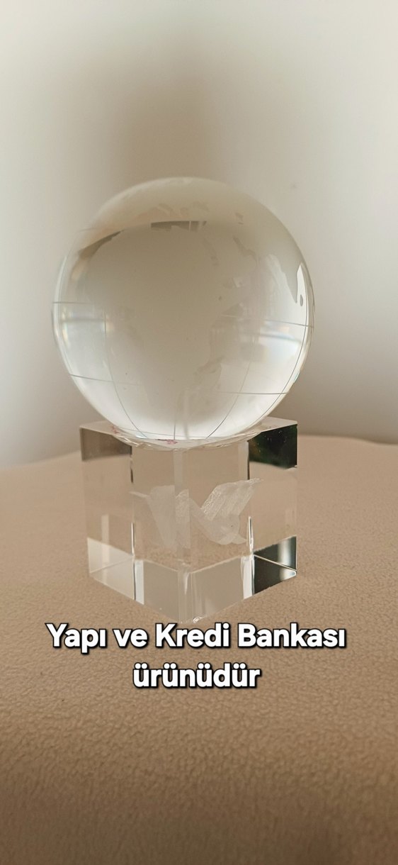 cam küre Dünya Figürin - Görsel 4