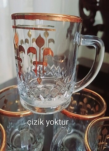  Beden #kulplu #çay #bardak #yaldızlı 