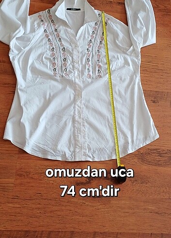 46 Beden #kadın #likralı #gömlek #nakışlı #gömlek