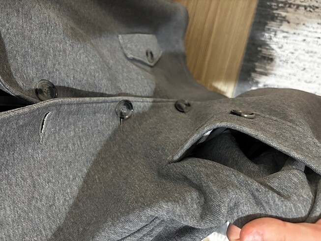 s Beden gri Renk H&M Yarasa Kollu Panço