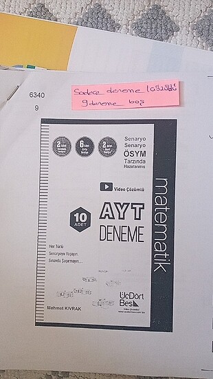 Ayt matematik 345 deneme seti