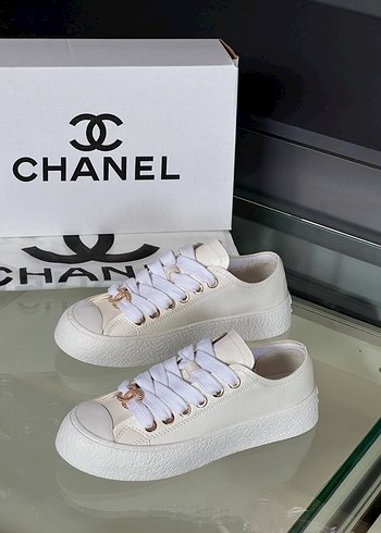 36 Beden çeşitli Renk Beyaz Chanel Stiletto Topuklu Kadın Spor Ayakkabı