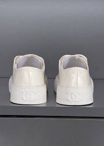 36 Beden Beyaz Chanel Stiletto Topuklu Kadın Spor Ayakkabı