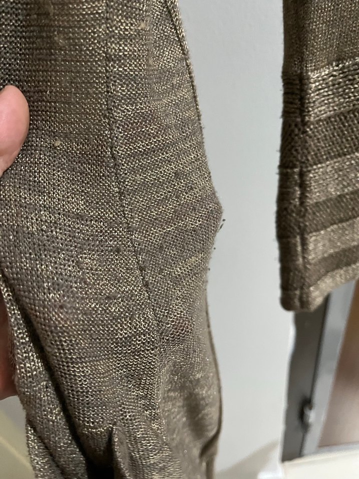 Kadın Uzun Kahverengi Triko Hırka - Görsel 4