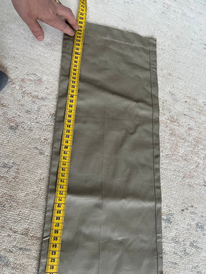 Bej Keten Midi Kadın Pantolon - Görsel 5