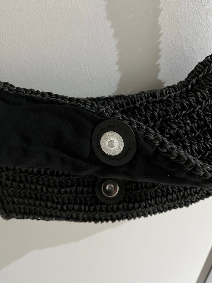 Siyah Örgü Kadın Çanta - Görsel 2
