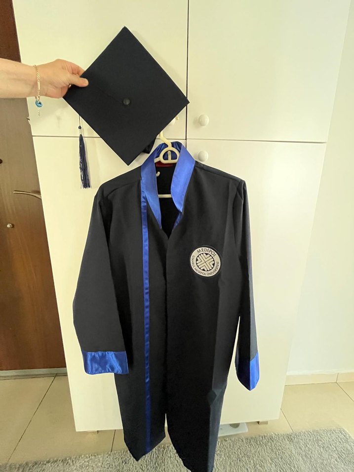 Diger Mavi Midi Mezuniyet Elbisesi - Görsel 4