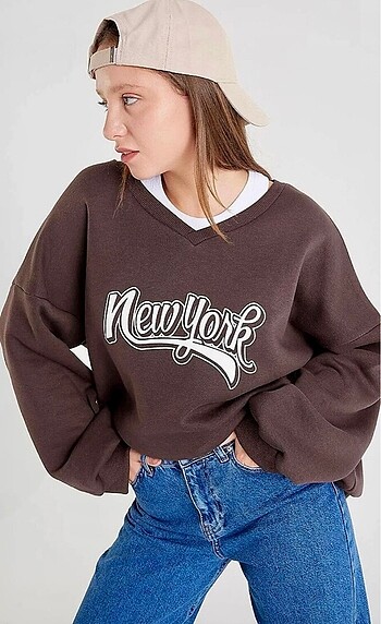 Addax Etiketli orijinal unisex sweatshirt