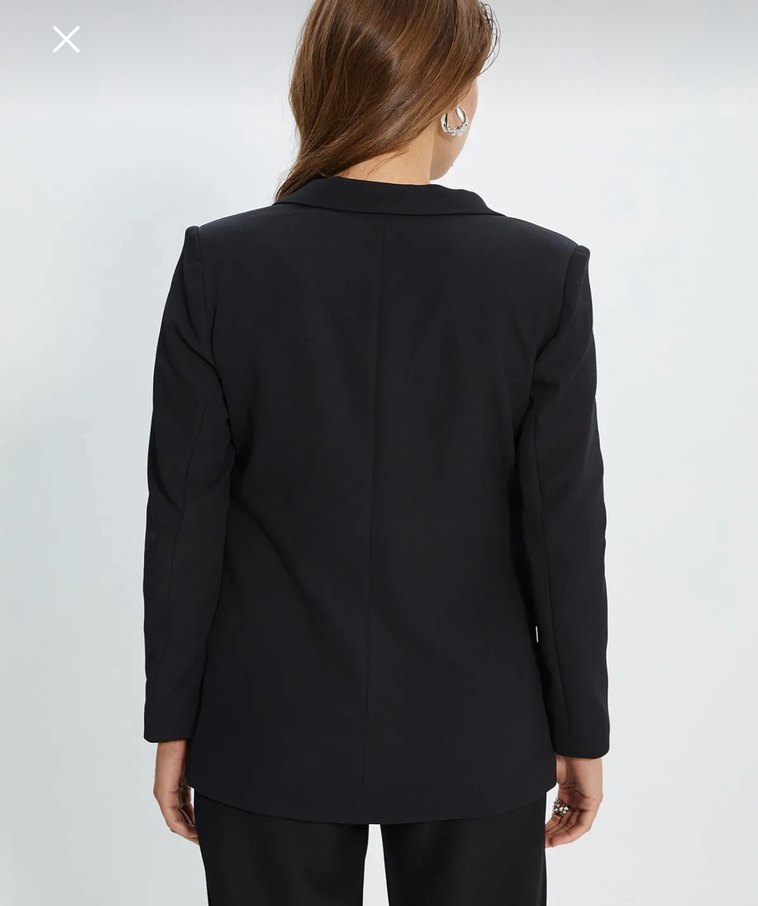 Trendyolmilla Antrasit Dügme Detayli Blazer Ceket - Görsel 4