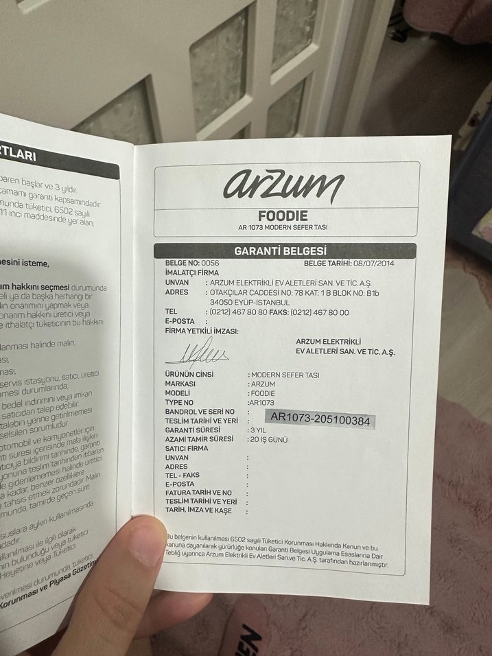 Arzum AR1073 Foodie Elektrikli Modern Sefer Tası Beyaz - Görsel 2