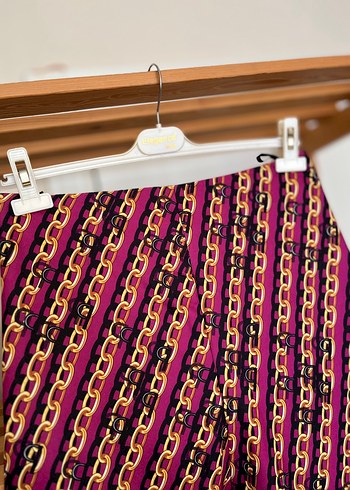 52 Beden Zincir Detaylı Kumaş Pantolon