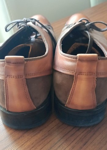 Klasik Erkek Kahverengi Parlak Ayakkabı Bağcıkları - Görsel 7