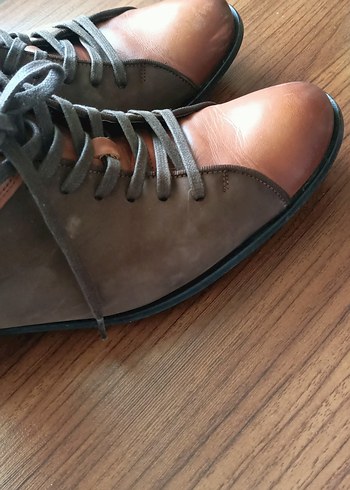 Klasik Erkek Kahverengi Parlak Ayakkabı Bağcıkları - Görsel 5