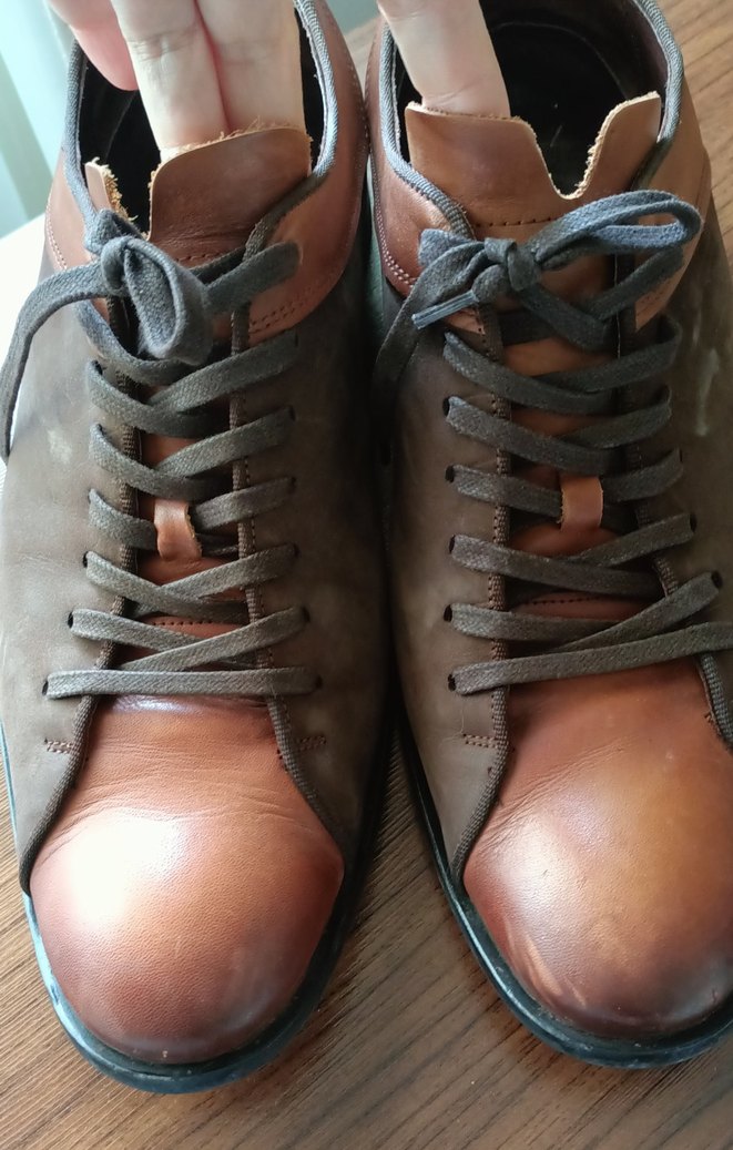 Klasik Erkek Kahverengi Parlak Ayakkabı Bağcıkları - Görsel 3