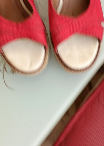 LC Waikiki Kırmızı Kadın Dolgu Topuklu ayakkabı